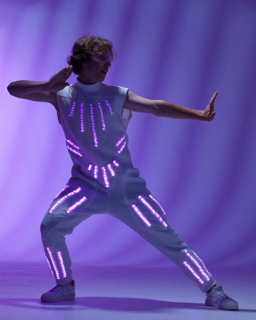 gym suit with LEDs