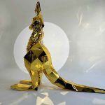 huge-mirror-kangaroo-costume-for-performance