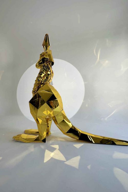 huge-mirror-kangaroo-costume-for-performance