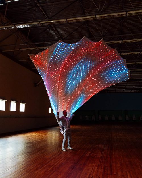 Unique LED peacock tail for carnival