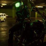 motorcycle helmet with LEDs for DJs