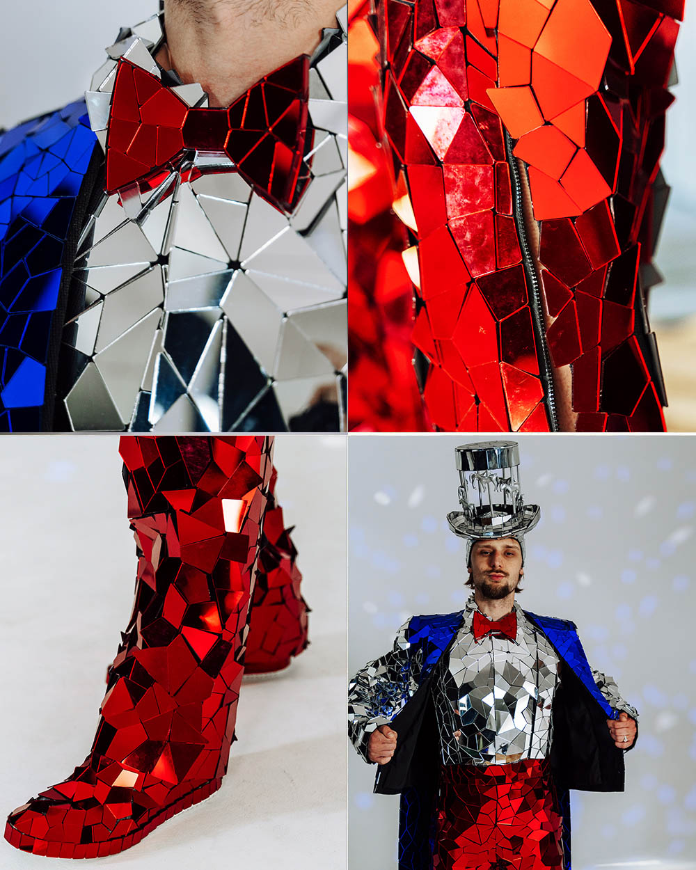 Festival Men's Outfit made of acrylic mirror - by ETERESHOP