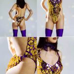 mirrored festival bodysuit for girls