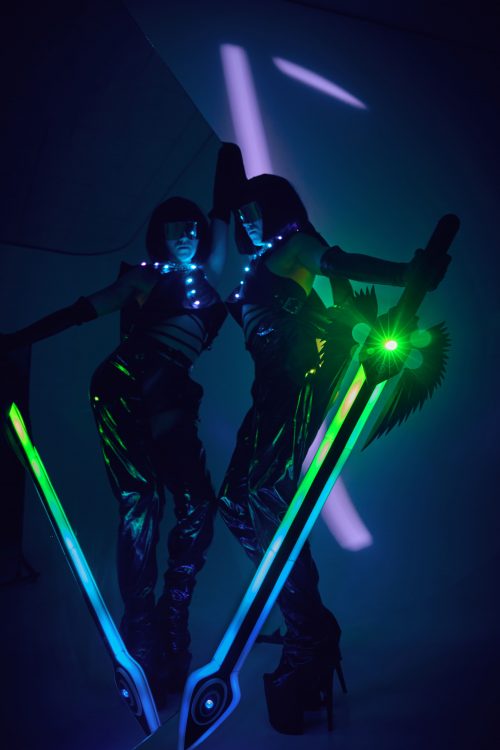 LED cosplay sword