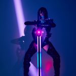 LED sword anime character