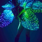 LED Flower Costume with a Mirror Corset