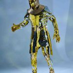 gold men's mirror suit