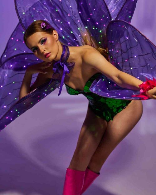 Big LED Mirror Fairy Wings Costume Glowing in The Dark for Adults _O302 - by ETERESHOP