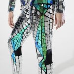 mirrored green women's costume