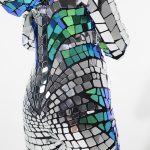 mirrored silver women's costume